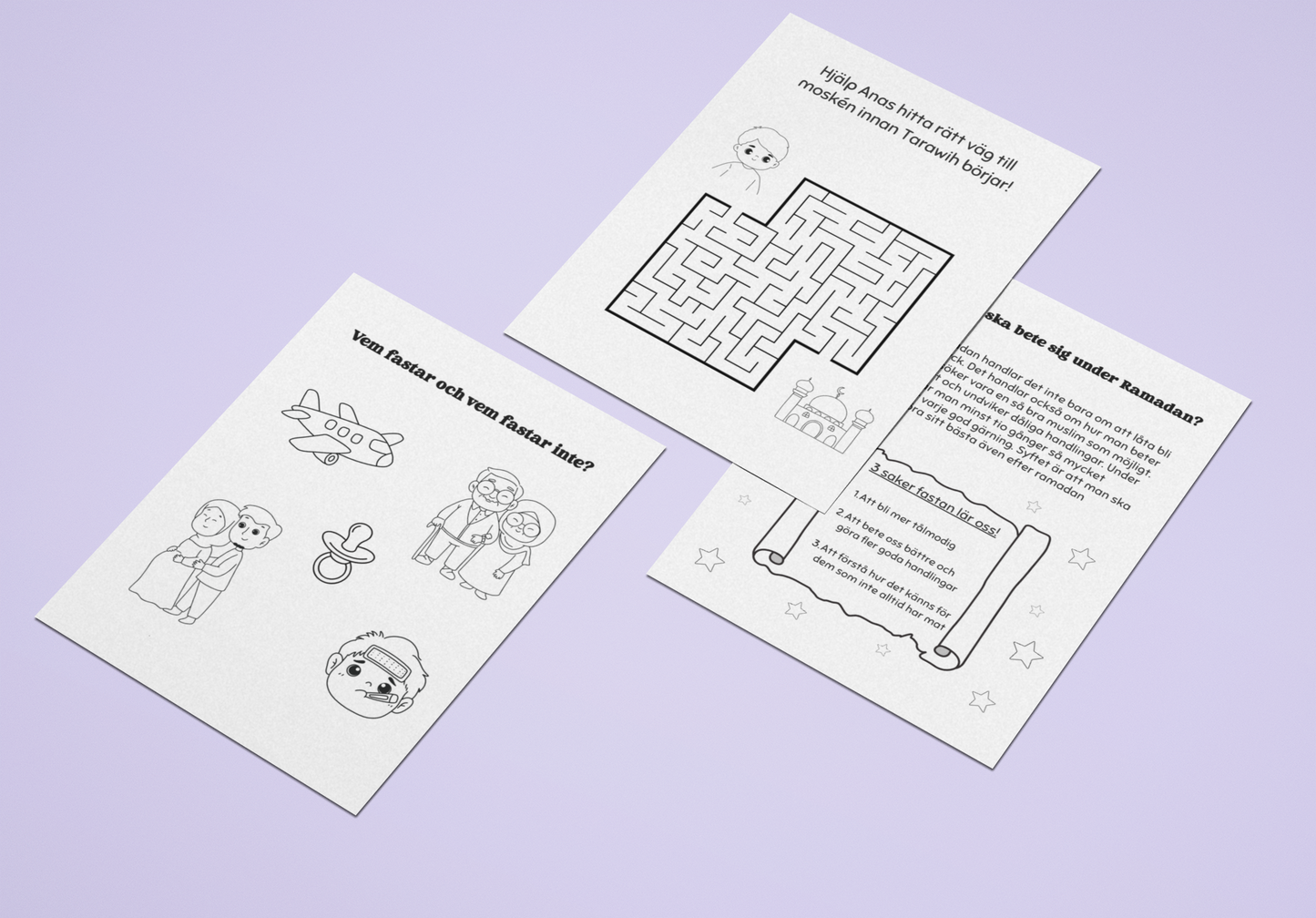 Ramadan Aktivitetshäfte PDF(digital produkt)